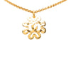 Chanel CC Gold Plated Flower Pendant Necklace Secondhand