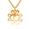Chanel CC Gold Plated Flower Pendant Necklace Secondhand