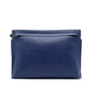 LOEWE Large Linen Embossed Calfskin Anagram T Pouch Secondhand