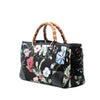 Gucci Medium Canvas Flora Knight Bamboo Shopper Satchel Secondhand