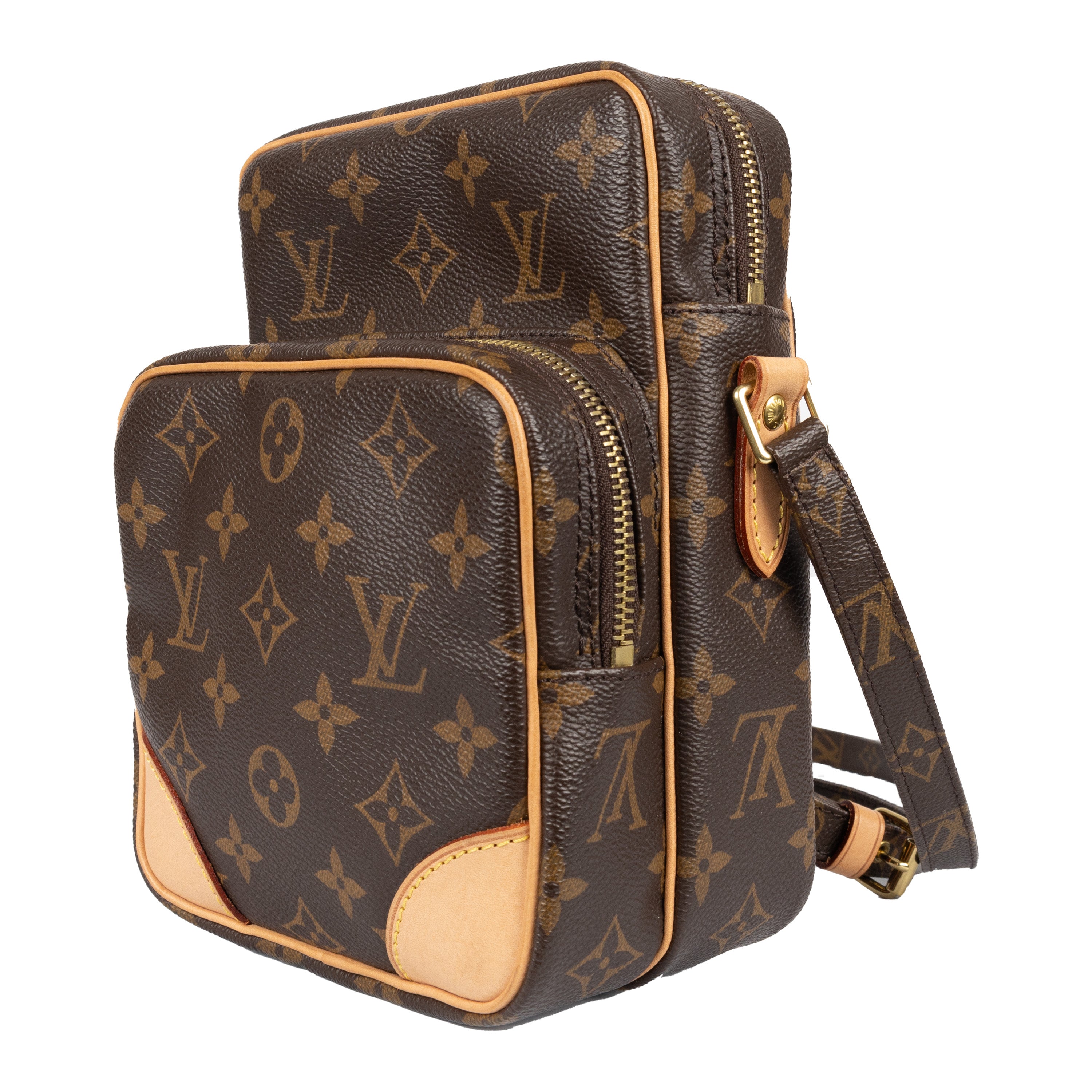 Louis Vuitton Twice Crossbody Brown Canvas/Leather for sale online