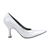 Secondhand MAISON MARGIELA MM6 9 cm Laminated Leather Pumps in Silver, Size 37 EU