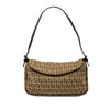 Fendi Zucchino Canvas Flap Pochette Secondhand