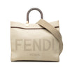 Fendi Medium Canvas Sunshine Shopper Tote Secondhand