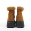 MARIA LUCA Emma Shearling Boots in Camel, Size 37 EU Secondhand