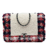 Chanel CC Tweed and Shearling Single Flap Secondhand
