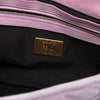 Fendi Zucca Embossed Velvet Baguette Satchel Secondhand