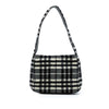 Secondhand Burberry Vintage Check Wool Shoulder Bag