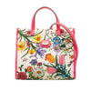 Gucci Medium Canvas Flora Satchel Secondhand