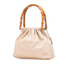 Gucci GG Canvas Bamboo Handbag Secondhand