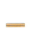 Valentino Striped Enamel and Gold Plated Box Minaudiere Clutch on Chain Secondhand