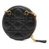 Dior Calfskin Cannage Round Caro Pouch with Chain Secondhand