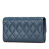 Chanel CC Quilted Caviar Classic Flap Wallet Secondhand