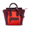 Celine Nano Tricolor Nubuck and Calfskin Luggage Tote Secondhand