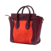 Celine Nano Tricolor Nubuck and Calfskin Luggage Tote Secondhand