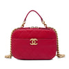 Chanel Small CC Quilted Caviar Top Handle Camera Bag Secondhand