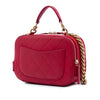 Chanel Small CC Quilted Caviar Top Handle Camera Bag Secondhand