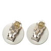 Secondhand Chanel CC Brass Croisiere Round Clip On Earrings