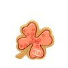 Chanel Gold Plated Resin Four Leaf Clover Brooch Secondhand