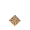 Chanel CC Gold Plated Diamond Filigree Brooch Secondhand