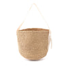 Chloé Small Mifuko Raffia Woody Basket Bucket Bag Secondhand