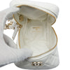 Chanel CC Quilted Lambskin Cube Zip Clutch with Chain Secondhand