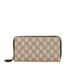 Secondhand Gucci GG Supreme Zip Around Long Wallet