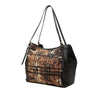 Burberry Small Haymarket Check Canvas and Calfskin Camouflage Canterbury Tote Secondhand