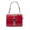 Prada City Calf and Saffiano Studded Elektra Satchel Secondhand