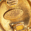 Secondhand Chanel Gold Plated CC Round Clip On Earrings