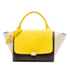 Celine Small Tricolor Leather Trapeze Satchel Secondhand