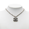 Chanel CC Brass Enamel Pendant Necklace Secondhand