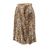 Secondhand Valentino Miss V Leopard Print Pleated Skirt - '90s