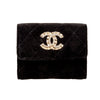 Secondhand Chanel Quilted Velvet Wallet - '20s