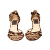 Secondhand Dolce & Gabbana Animal Print Strappy Heels