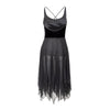 Secondhand Valentino Boutique Velvet and Chiffon Dress