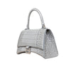 Secondhand Balenciaga Crocodile Embossed Hourglass Bag 