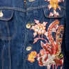 Secondhand Lily Farouche Munich Embroidered Denim Jacket 