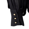 Secondhand Gaetano Navarra Black Leather Blouse 