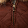 Secondhand Hermès Quilted Jacket with Fox Fur 