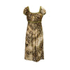 Secondhand Roberto Cavalli Green Velvet Printed Dress