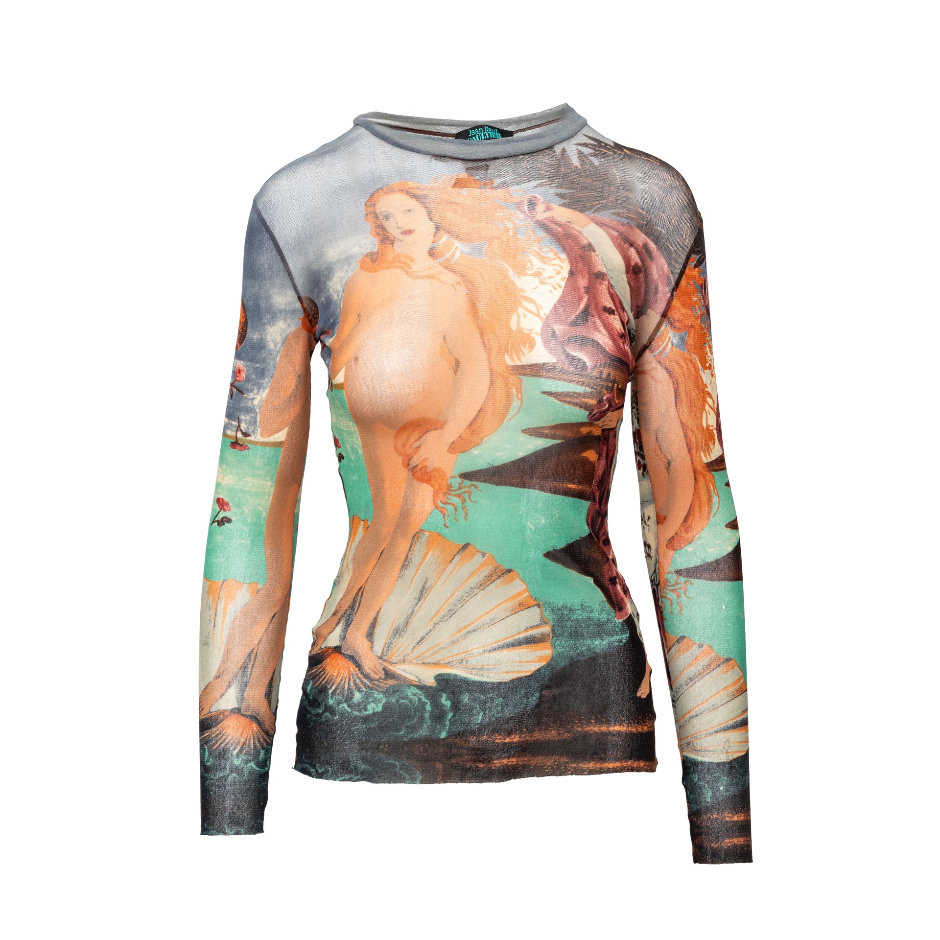 Jean Paul Gaultier Venere di Botticelli Mesh Top '90s Luxury