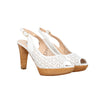 Secondhand Fratelli Rossetti Perforated Leather Heel Sandals