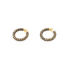 Secondhand Salvati Diamonds and Gold Hoop Earrings 