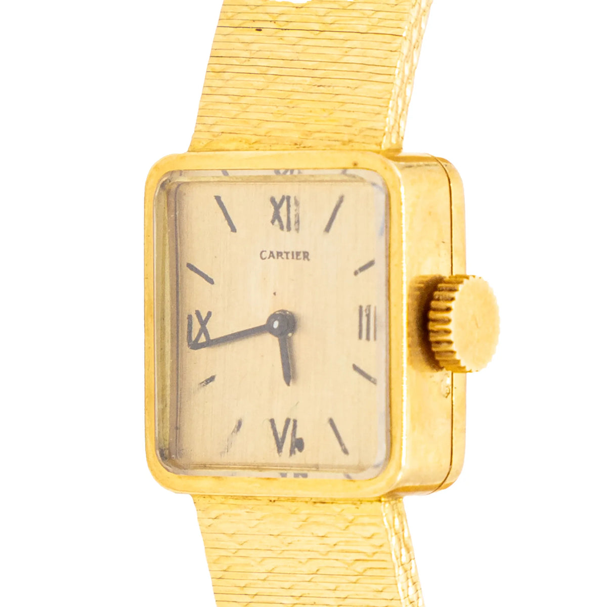 Cartier vintage watch 18kt gold 1978 Cartier Paris 18kt Gold Tank Medium – Glenn Bradford  main image 2