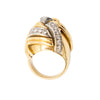 Secondhand Vintage 18K Yellow Gold & Diamond Knot Ring – '40s