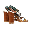 Secondhand Marni Dyed Calfskin Block Heel Sandals 