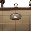 Burberry Vintage Check Canvas Kiss Lock Crossbody Secondhand