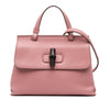 Gucci Medium Leather Bamboo Daily Satchel Secondhand