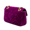 Gucci Small GG Marmont Matelasse Velvet Crystal Embellished Shoulder Bag Secondhand